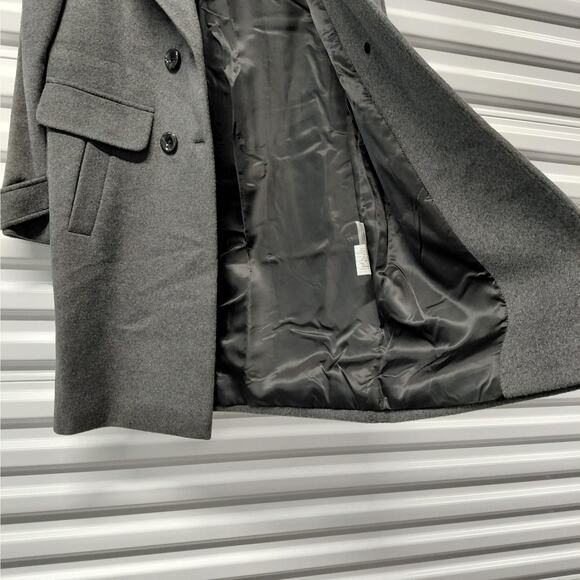 Sam Edelman Women's Wool Blend Peacoat Size 4 Gray Double Breasted Winter Coat - Picture 14 of 14
